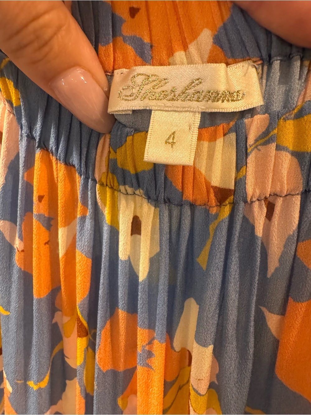 Shoshanna Peony Tossed Floral Midi Dress - Picture 3 of 4
